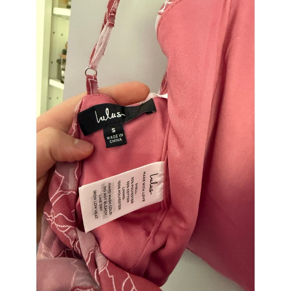 Lulus Certainly Stylish Mauve Pink Burnout Floral Two-Piece Midi Dress - Picture 6 of 16